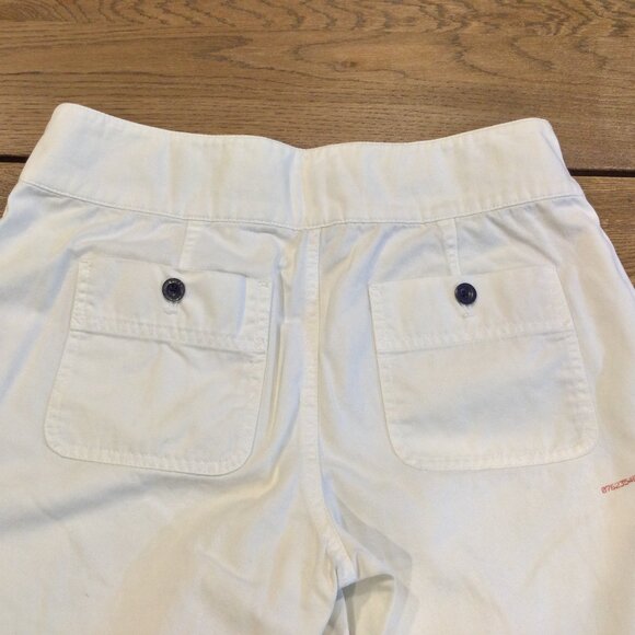 Ralph Lauren Shorts Womens 2 Nautical Button Casual Beach Resort Pockets White - Picture 9 of 9
